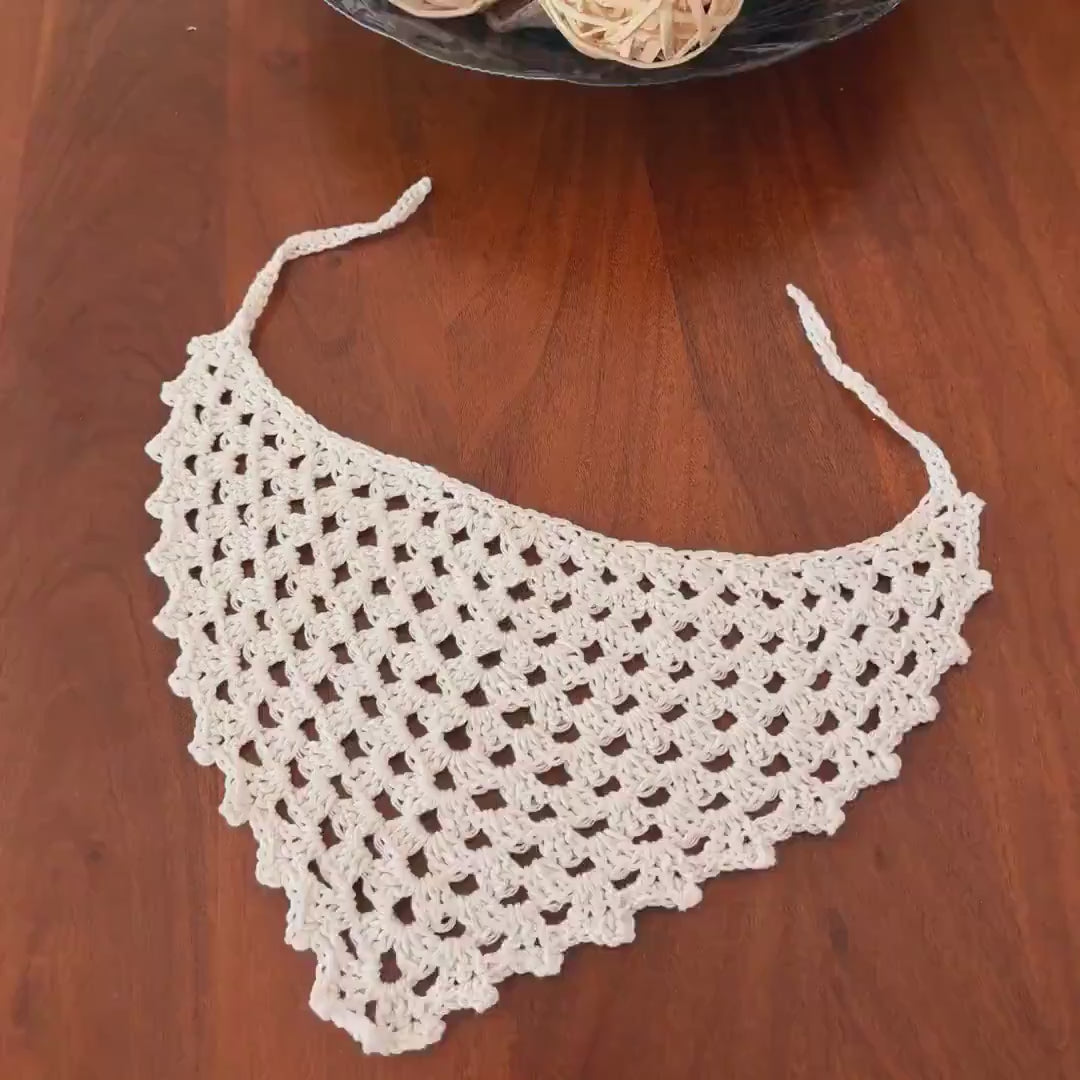 Glow Dark Bandana | Handmade Crochet Dog Scarf for Pets and Humans